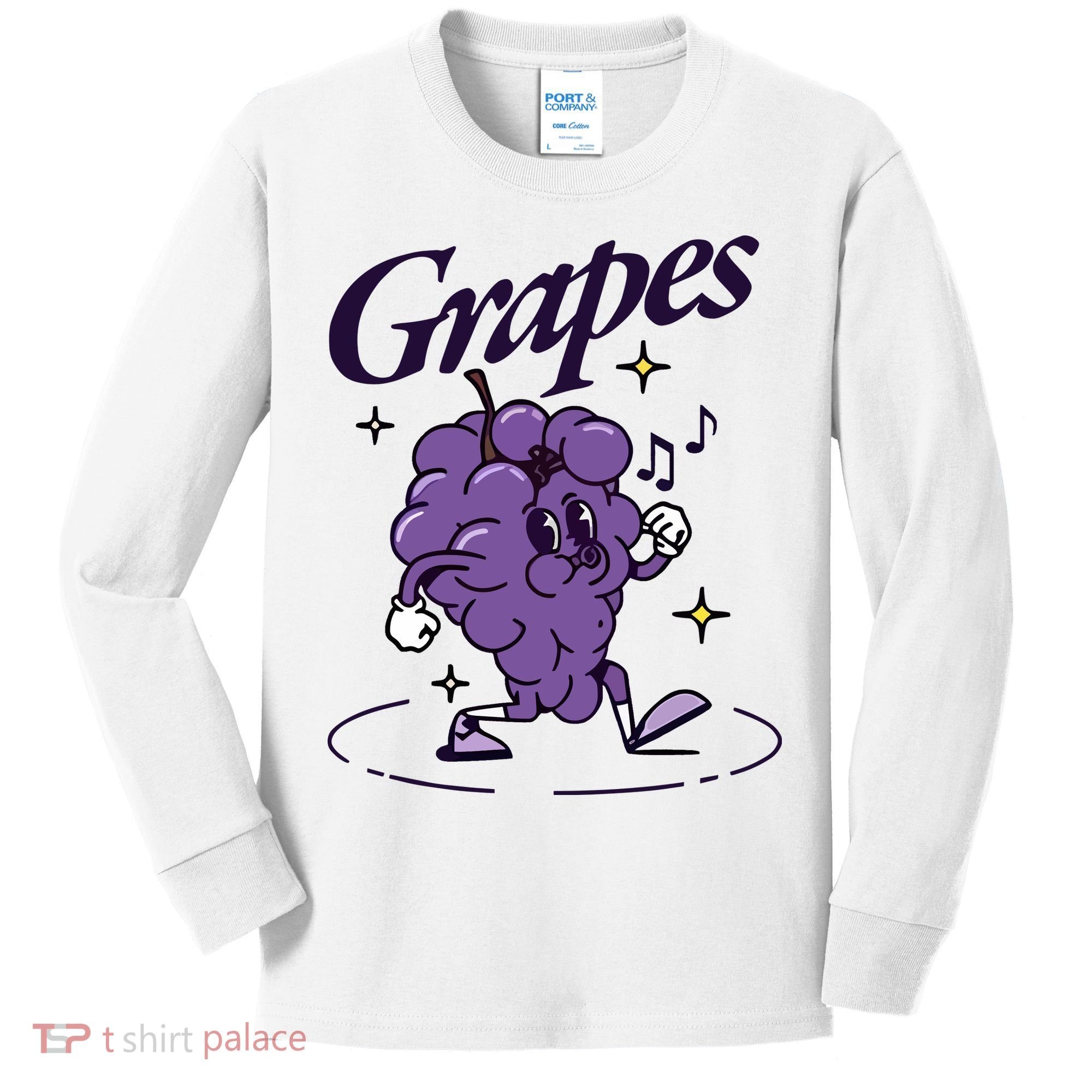 James Marriott Grapes Kids Long Sleeve Shirt