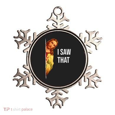 Jesus Meme I Saw That Christian God Funny Quote Ornament
