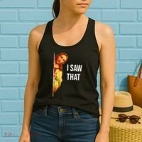 Jesus Meme I Saw That Christian God Funny Quote Women's Tank Top thumb 2