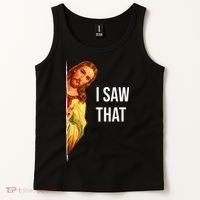 Jesus Meme I Saw That Christian God Funny Quote Tank Top thumb 2