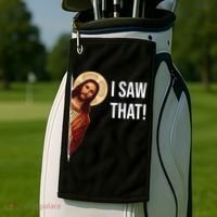 Jesus Meme I Saw That Golf Towel thumb 2
