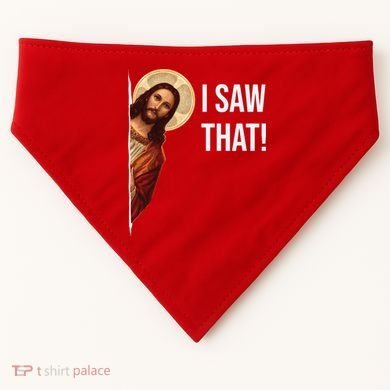 Jesus Meme I Saw That USA-Made Doggie Bandana