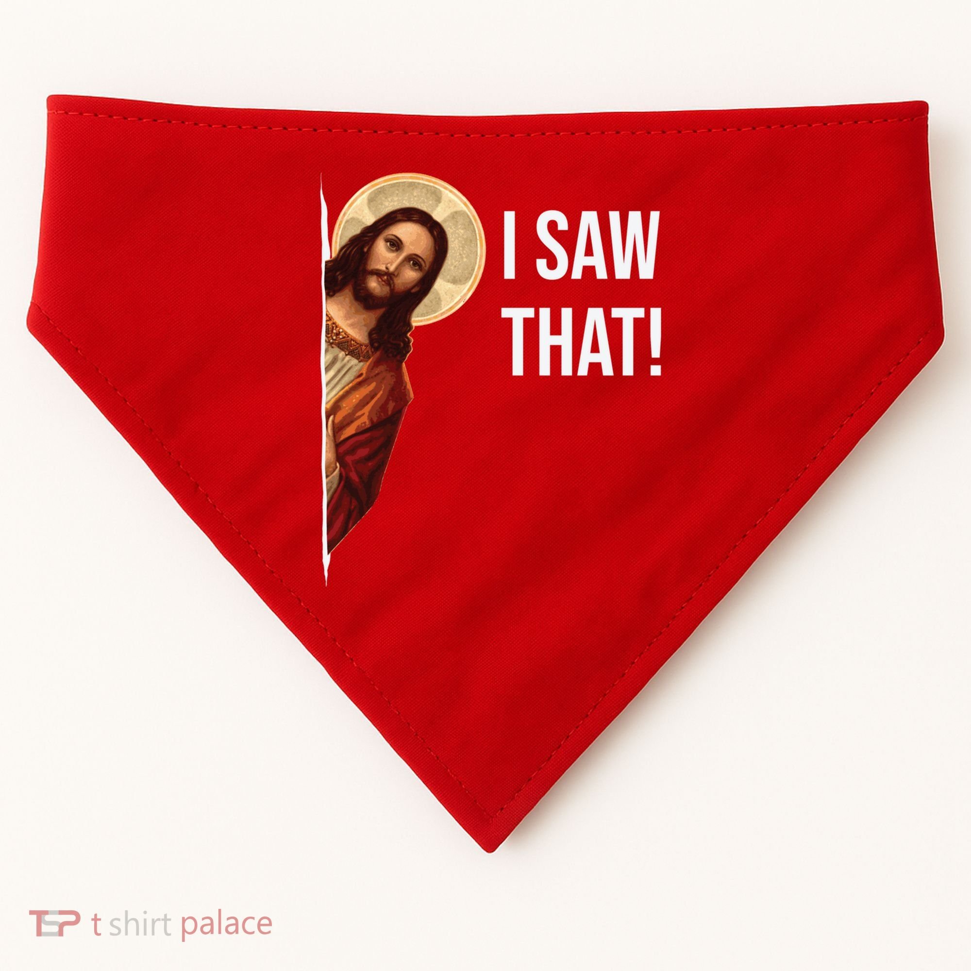 Jesus Meme I Saw That USA-Made Doggie Bandana