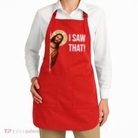 Jesus Meme I Saw That Apron thumb 2