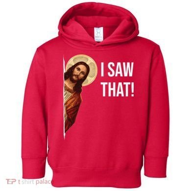 Jesus Meme I Saw That Toddler Hoodie