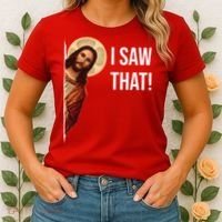 Jesus Meme I Saw That Women's T-Shirt thumb 2