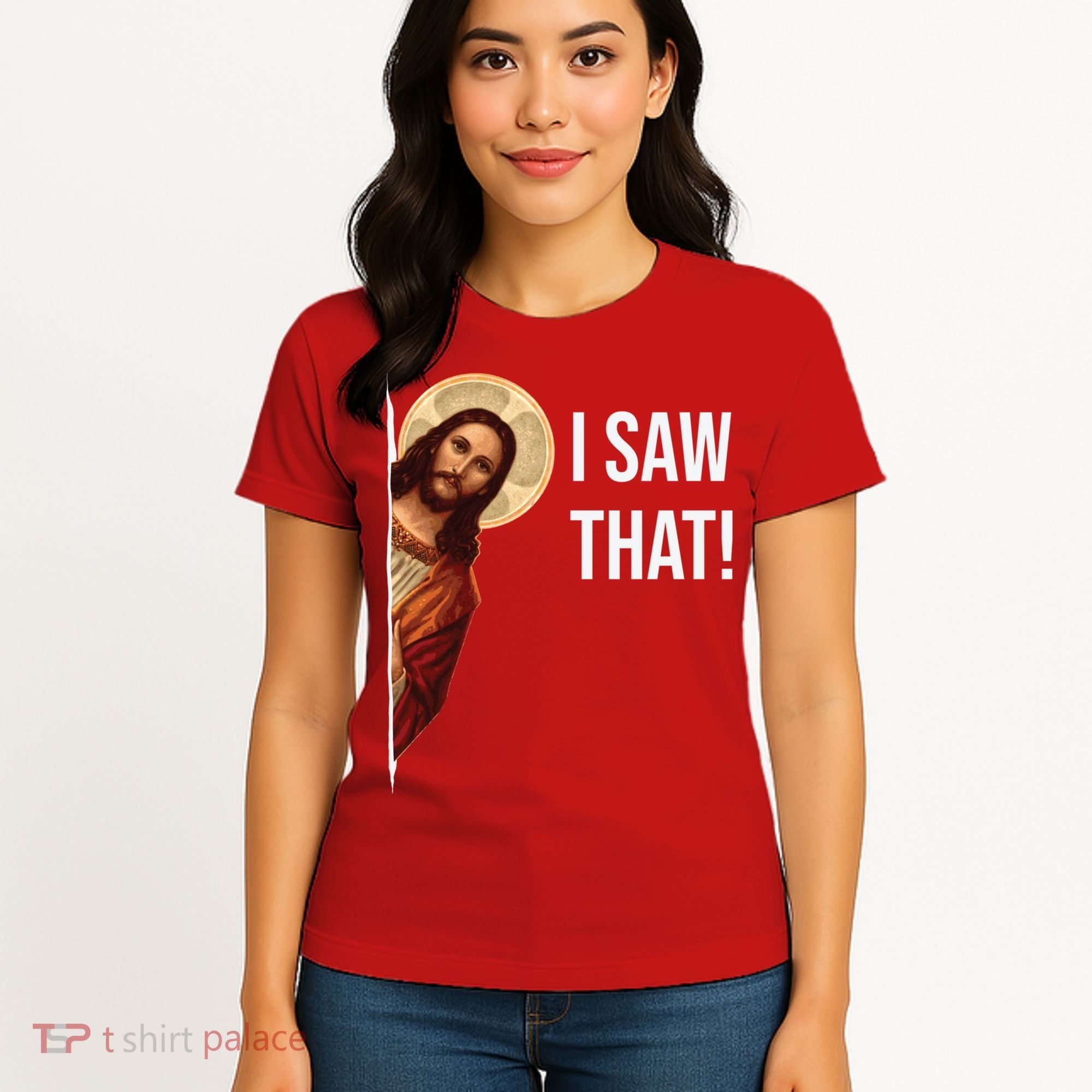 Jesus Meme I Saw That Women's T-Shirt