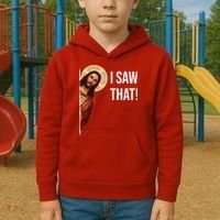 Jesus Meme I Saw That Kids Hoodie thumb 2