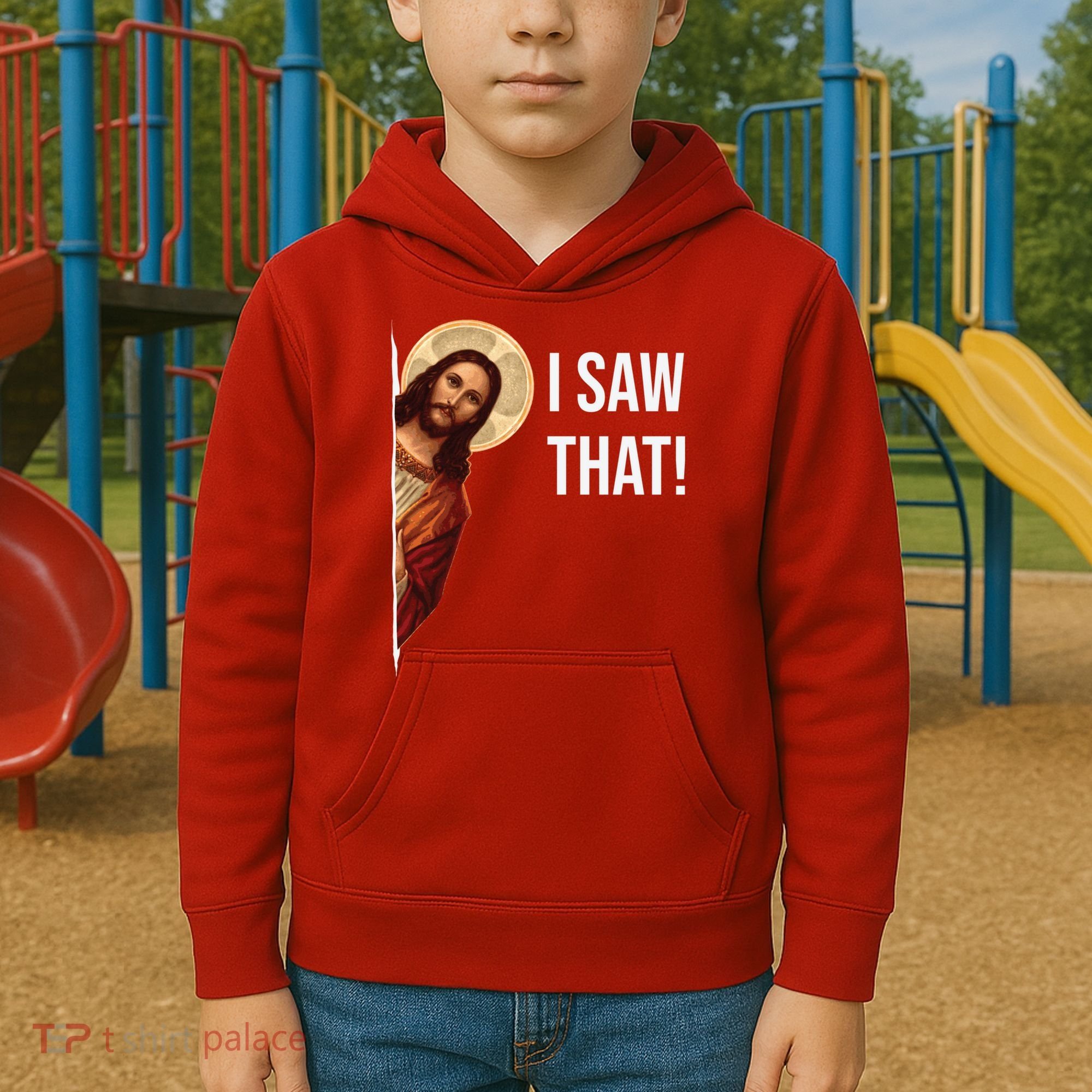 Jesus Meme I Saw That Kids Hoodie