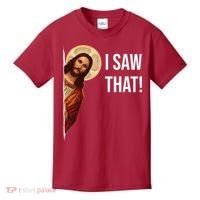 Jesus Meme I Saw That Kids T-Shirt thumb 0