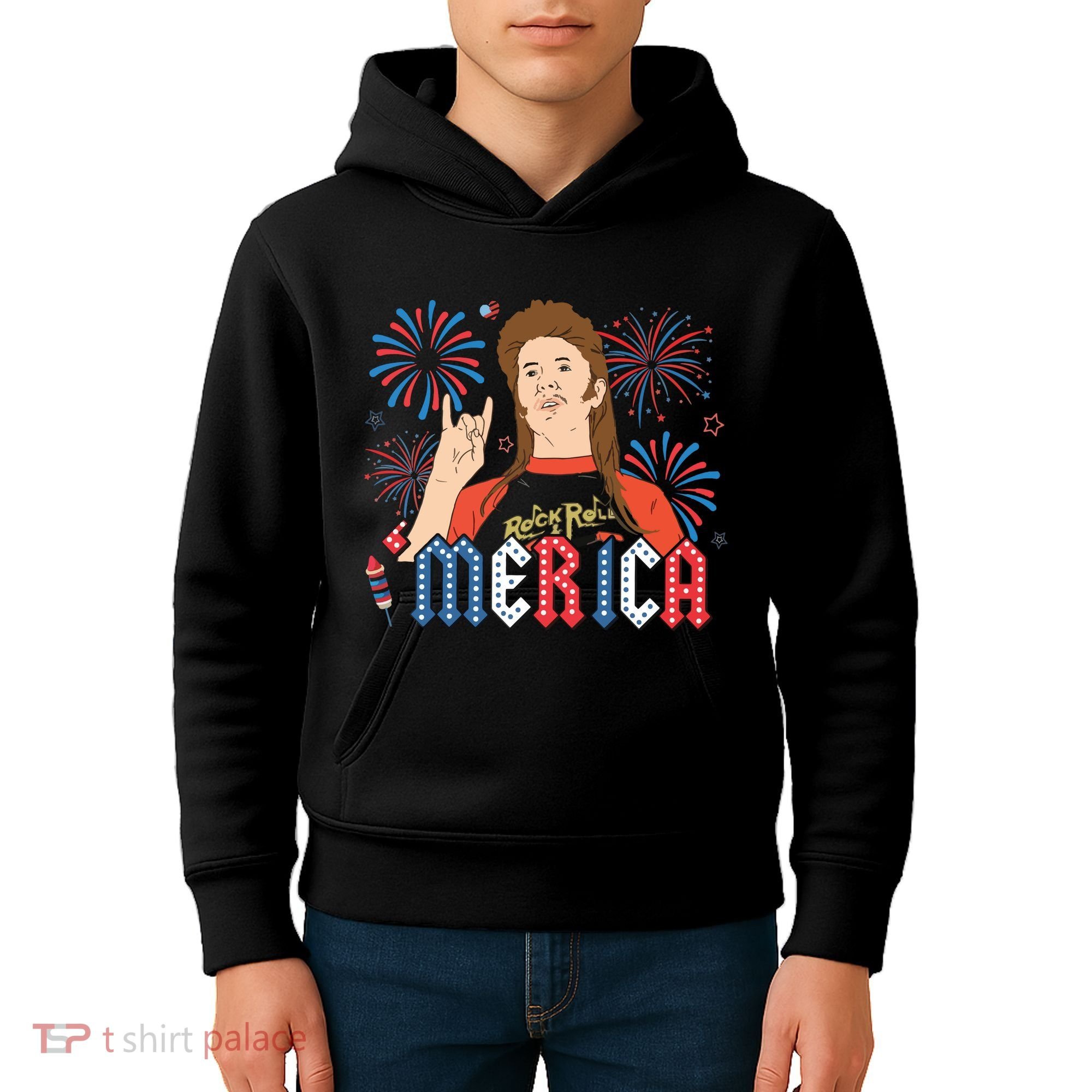 Joe Merica Joe 4th Of July Kids Hoodie