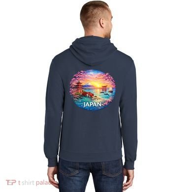 Japan Mosaic Hoodie back