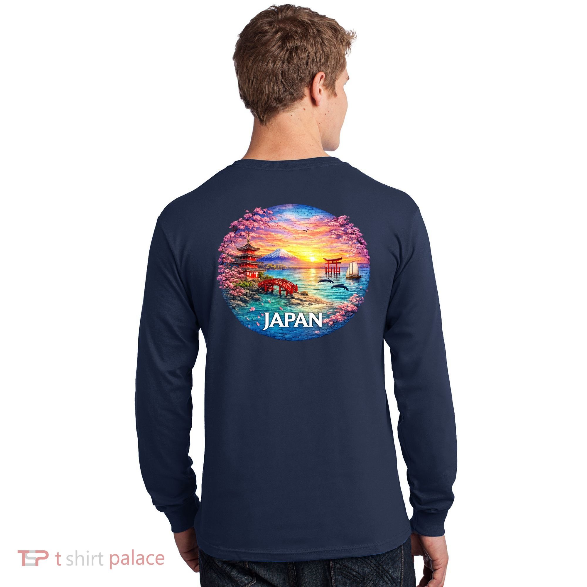 Japan Mosaic Long Sleeve Shirt