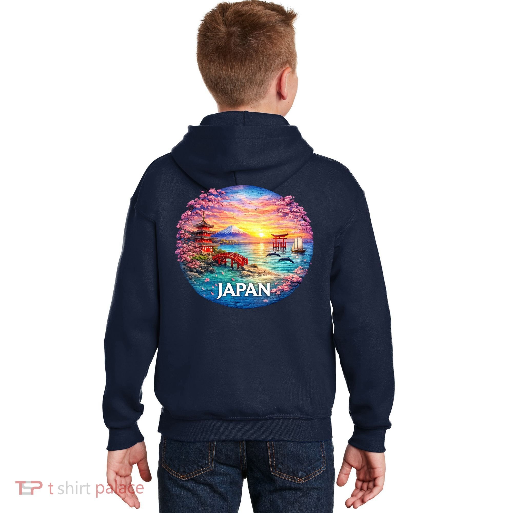 Japan Mosaic Kids Hoodie