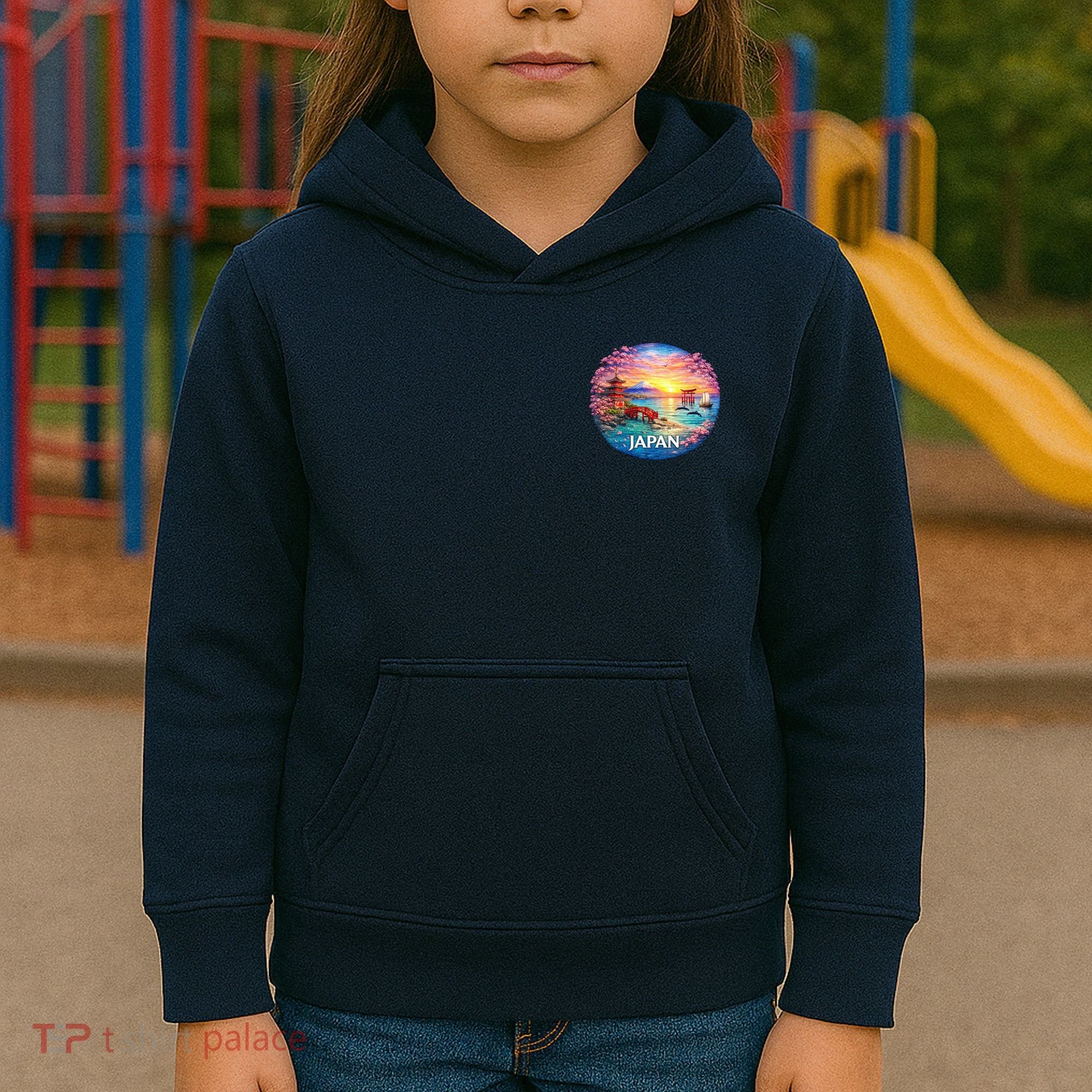 Japan Mosaic Kids Hoodie