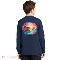 Japan Mosaic Kids Long Sleeve Shirt thumb 1