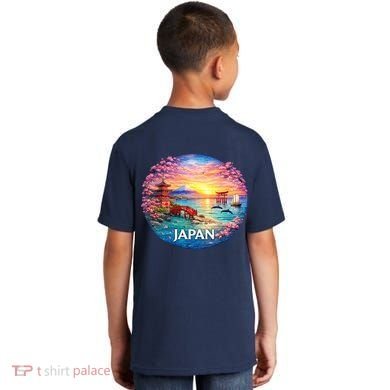 Japan Mosaic Kids T-Shirt back