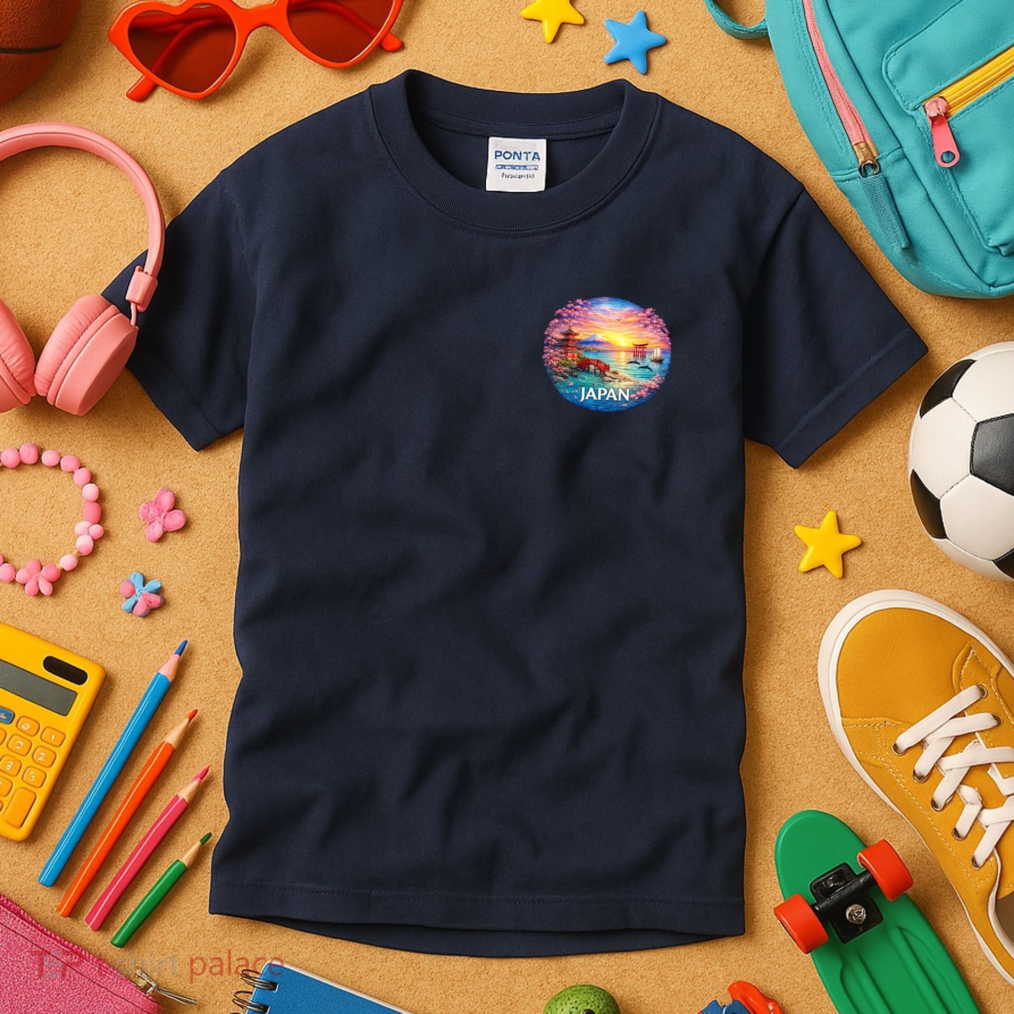 Japan Mosaic Kids T-Shirt