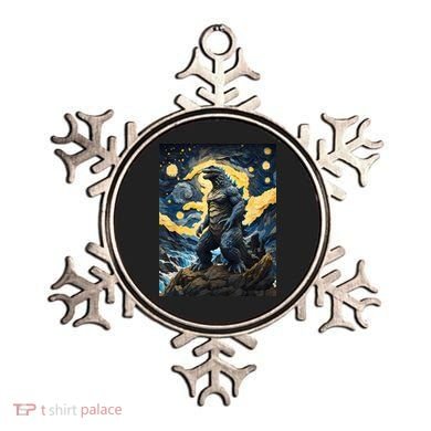 Japanese Monster Kaiju In Van Gogh Starry Night Ornament