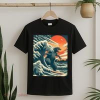 Japanese Monster Kaiju Funny Art T-Shirt thumb 2