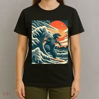 Japanese Monster Kaiju Funny Art T-Shirt thumb 4