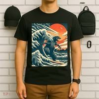 Japanese Monster Kaiju Funny Art T-Shirt thumb 6