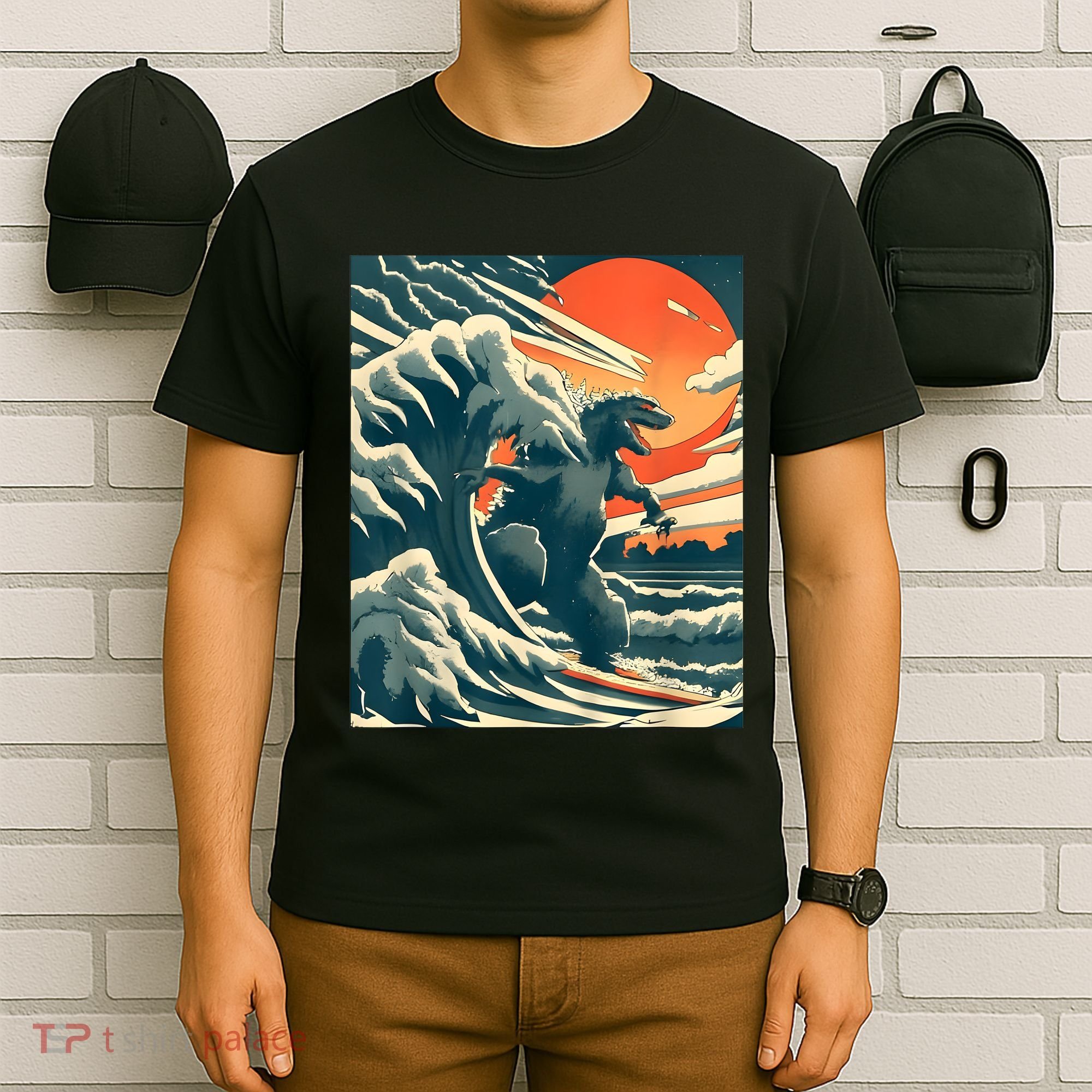 Japanese Monster Kaiju Funny Art T-Shirt