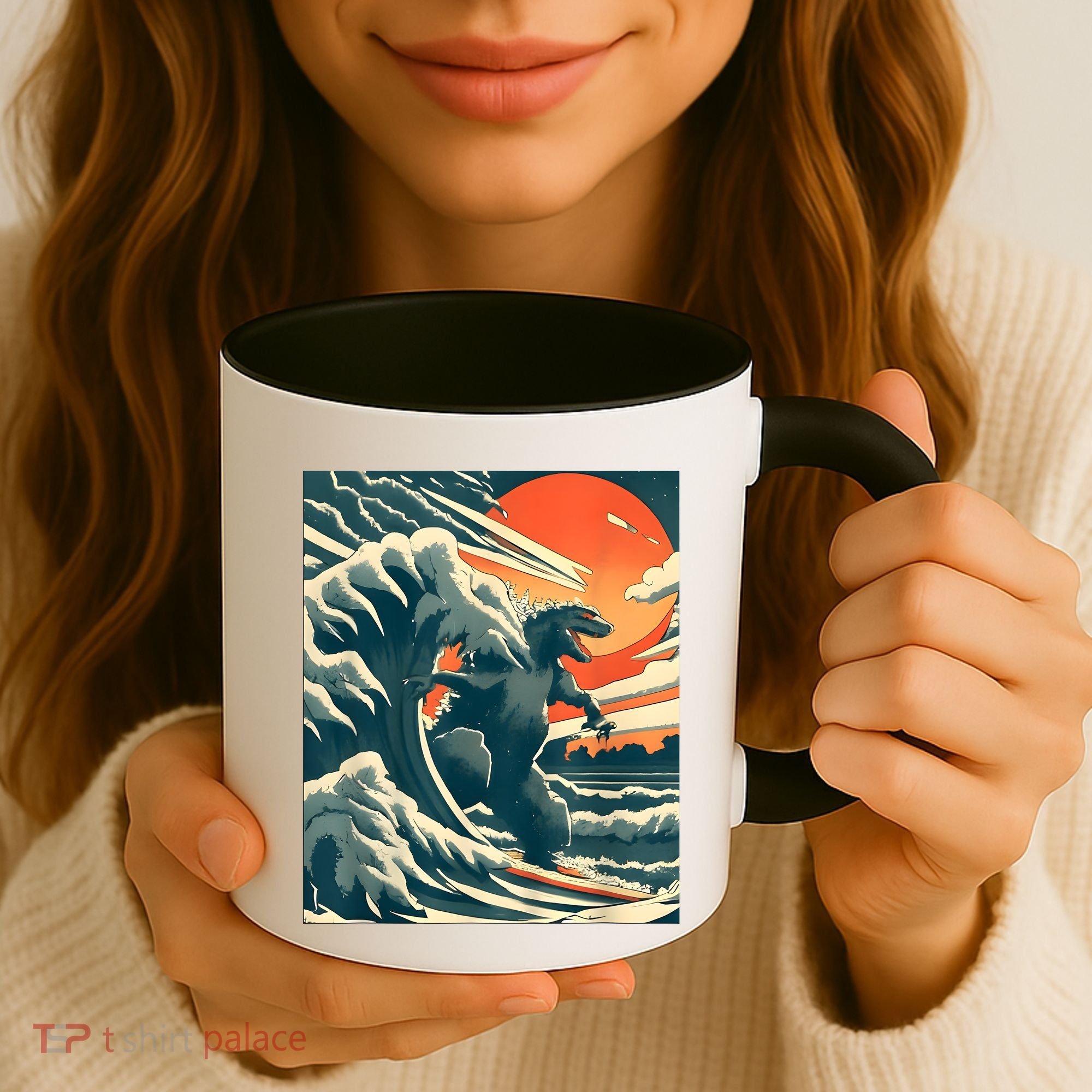 Japanese Monster Kaiju Funny Art Coffee Mug