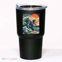 Japanese Monster Kaiju Funny Art Tumbler thumb 0