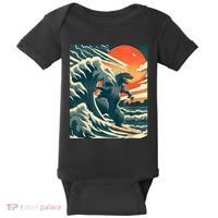 Japanese Monster Kaiju Funny Art Baby Bodysuit thumb 0