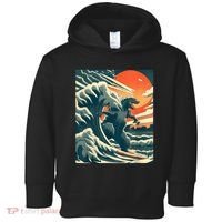 Japanese Monster Kaiju Funny Art Toddler Hoodie thumb 0
