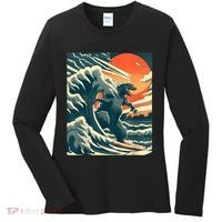 Japanese Monster Kaiju Funny Art Women's Long Sleeve Shirt thumb 0