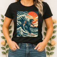 Japanese Monster Kaiju Funny Art Women's T-Shirt thumb 2