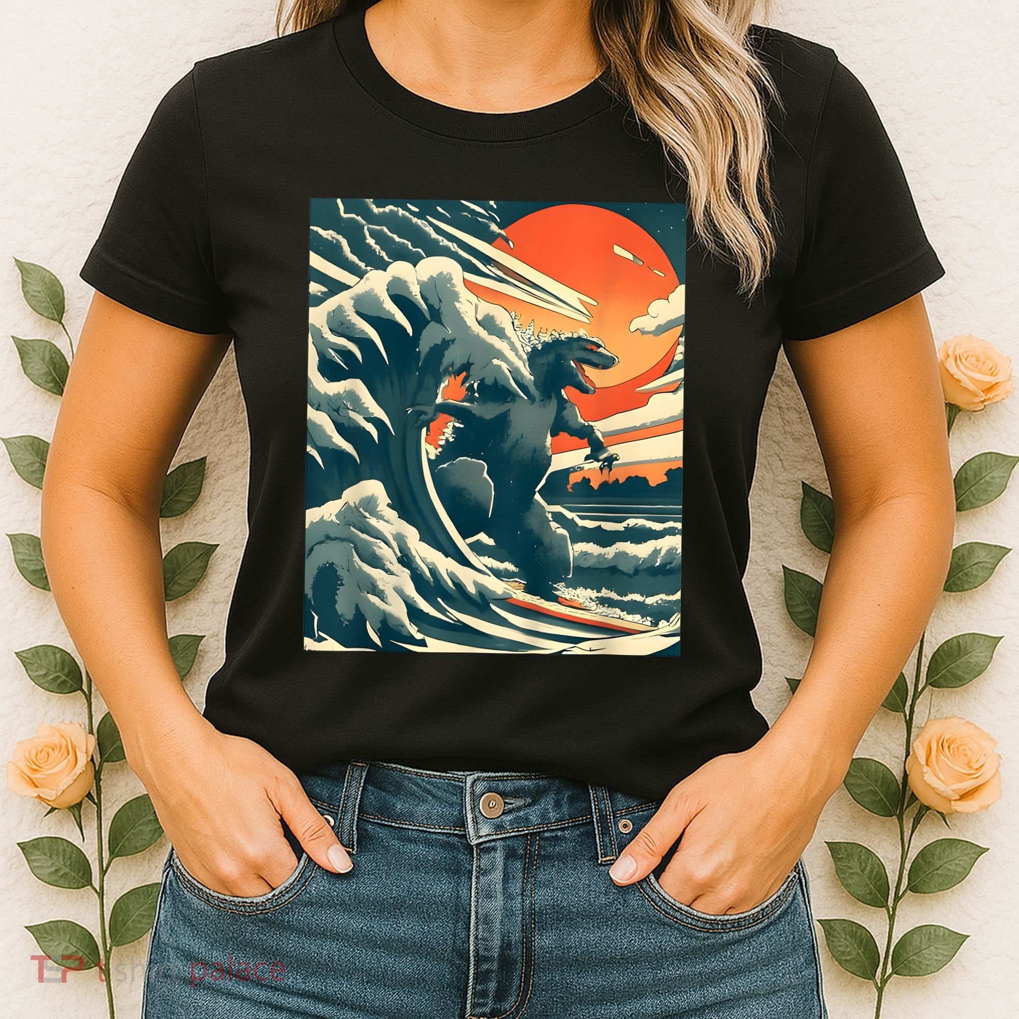 Japanese Monster Kaiju Funny Art Women's T-Shirt