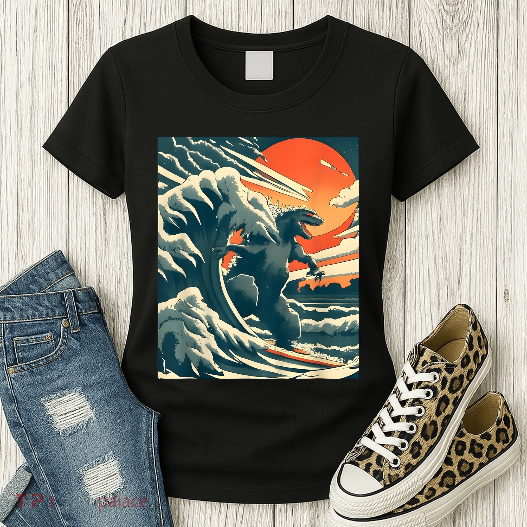 Japanese Monster Kaiju Funny Art Women's T-Shirt