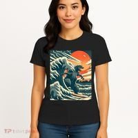 Japanese Monster Kaiju Funny Art Women's T-Shirt thumb 4