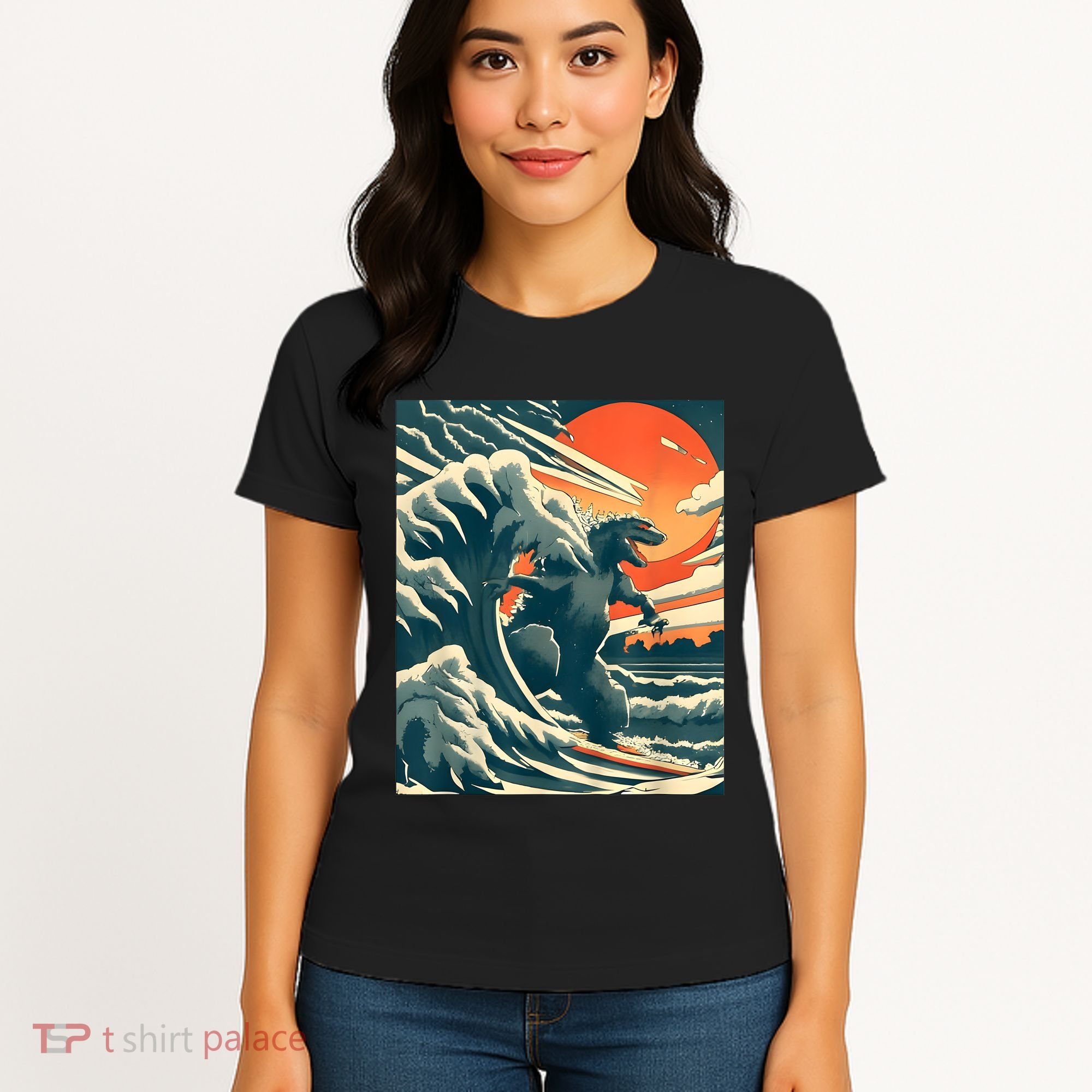 Japanese Monster Kaiju Funny Art Women's T-Shirt