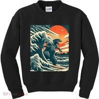 Japanese Monster Kaiju Funny Art Kids Sweatshirt thumb 0