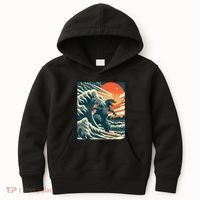 Japanese Monster Kaiju Funny Art Kids Hoodie thumb 0