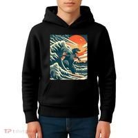 Japanese Monster Kaiju Funny Art Kids Hoodie thumb 4