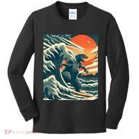 Japanese Monster Kaiju Funny Art Kids Long Sleeve Shirt thumb 0