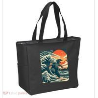 Japanese Monster Kaiju Funny Art Tote Bag thumb 2
