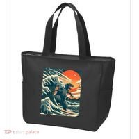 Japanese Monster Kaiju Funny Art Tote Bag thumb 3