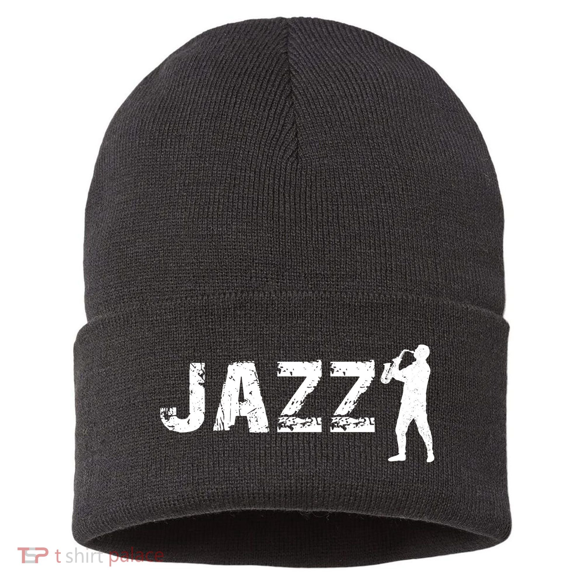 Jazz Musican Logo Sustainable Knit Beanie