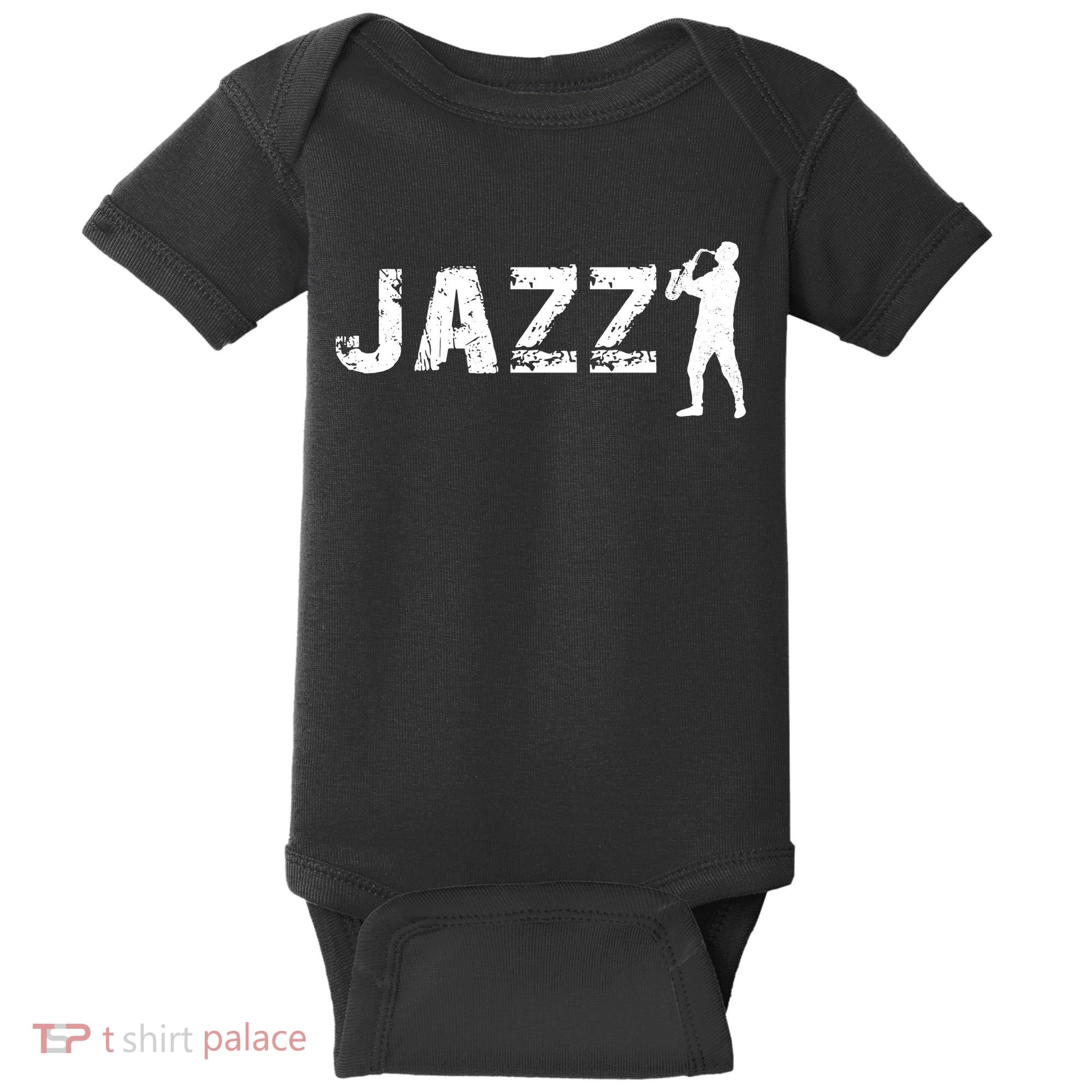 Jazz Musican Logo Baby Bodysuit