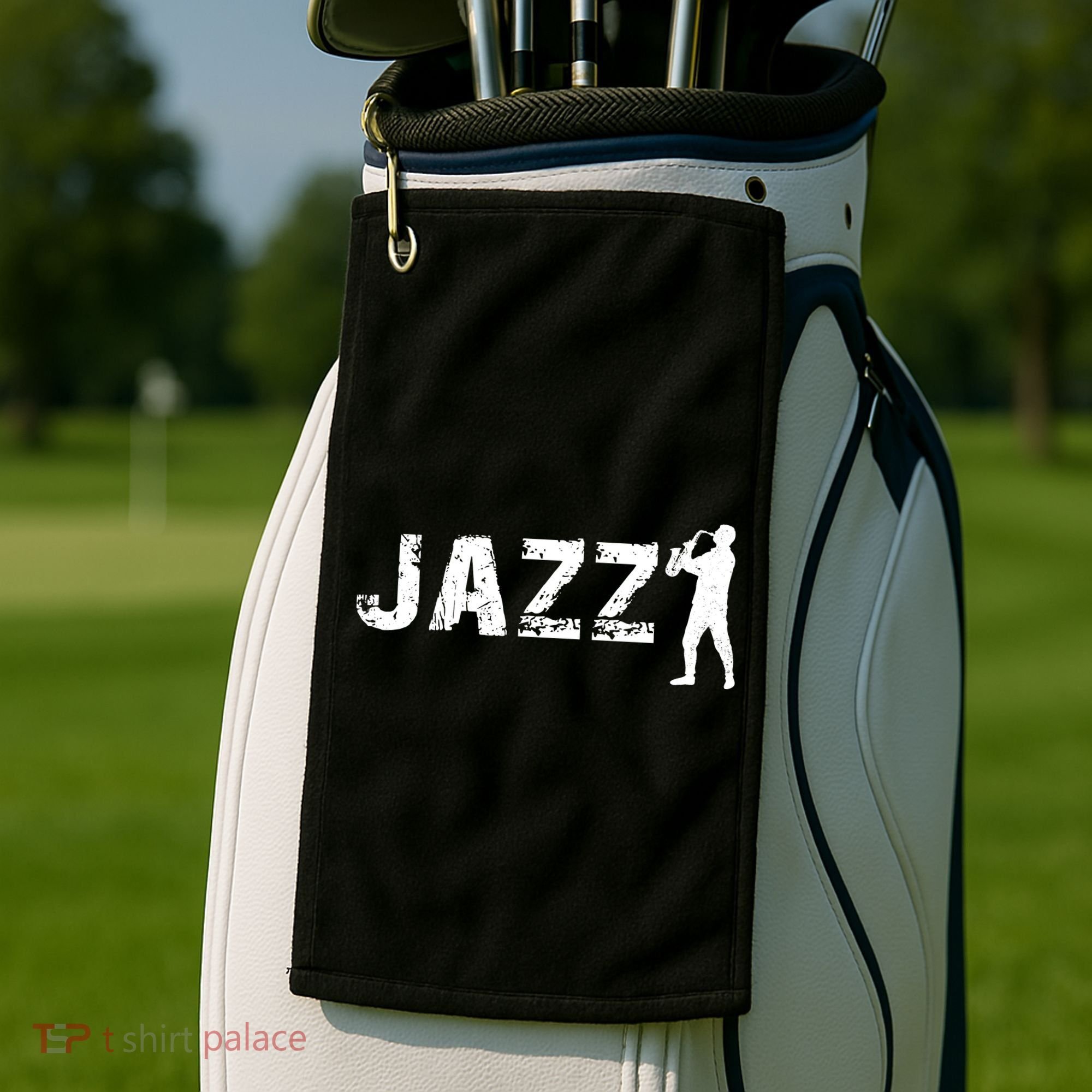 Jazz Musican Logo Golf Towel
