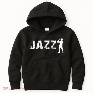 Jazz Musican Logo Kids Hoodie