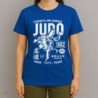 Judo Mma Martial Arts Strength Courage Honor Faith Power Meaningful Gift T-Shirt thumb 4