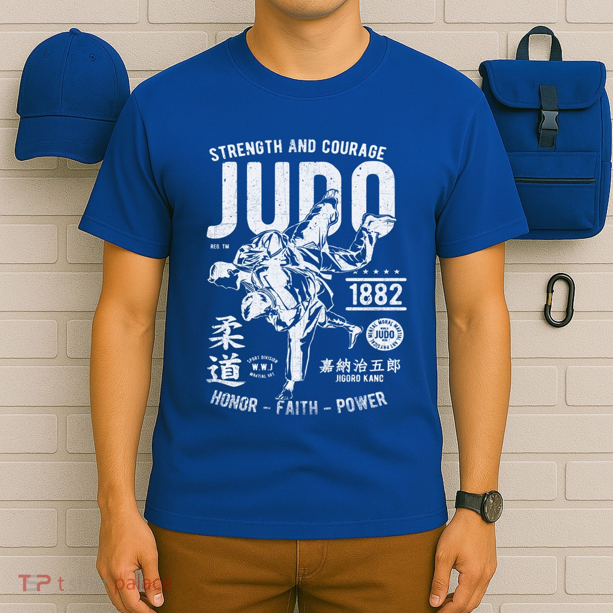 Judo Mma Martial Arts Strength Courage Honor Faith Power Meaningful Gift T-Shirt