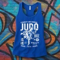 Judo Mma Martial Arts Strength Courage Honor Faith Power Meaningful Gift Women's Tank Top thumb 3
